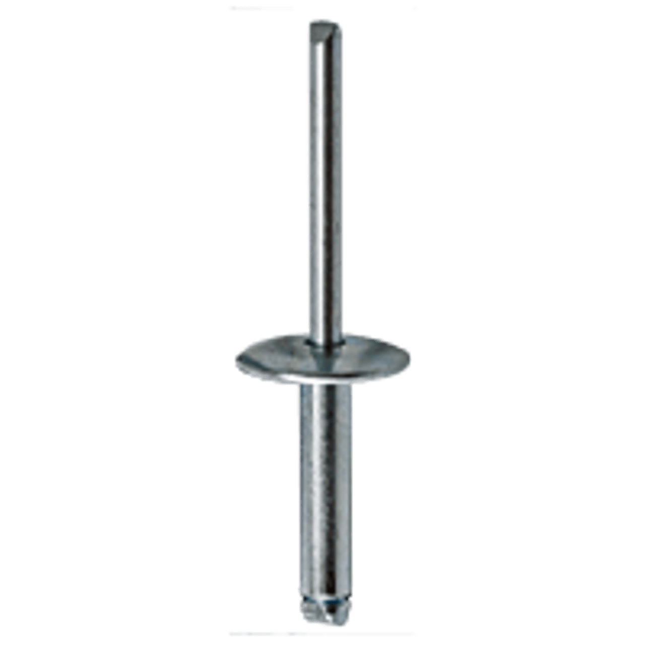 Picture of Brighton Best 183007 Sbs 6-4 3/16 (.188-.250)X0.425,Zinc Cr+3 Steel / Steel Zinc Cr+3 Dome Head Blind Rivet